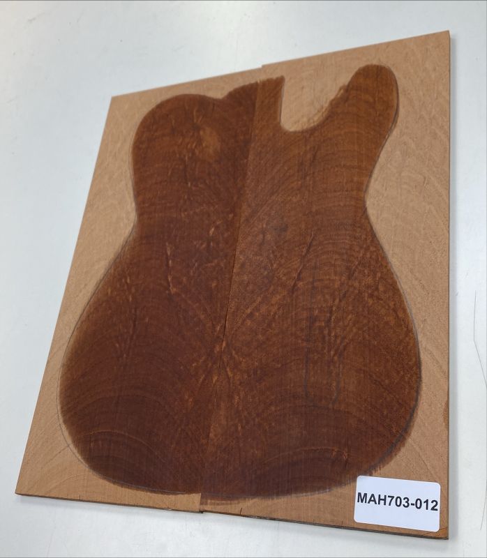 Top Billet Mahagony Swietenia, gently flamed 8mm - Unique piece #012